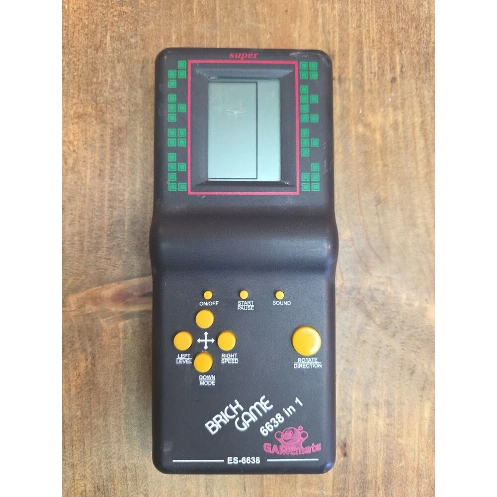 Brick Game 6638 In 1 Handheld LCD Game Vintage Retro 1990's Working E-6638
